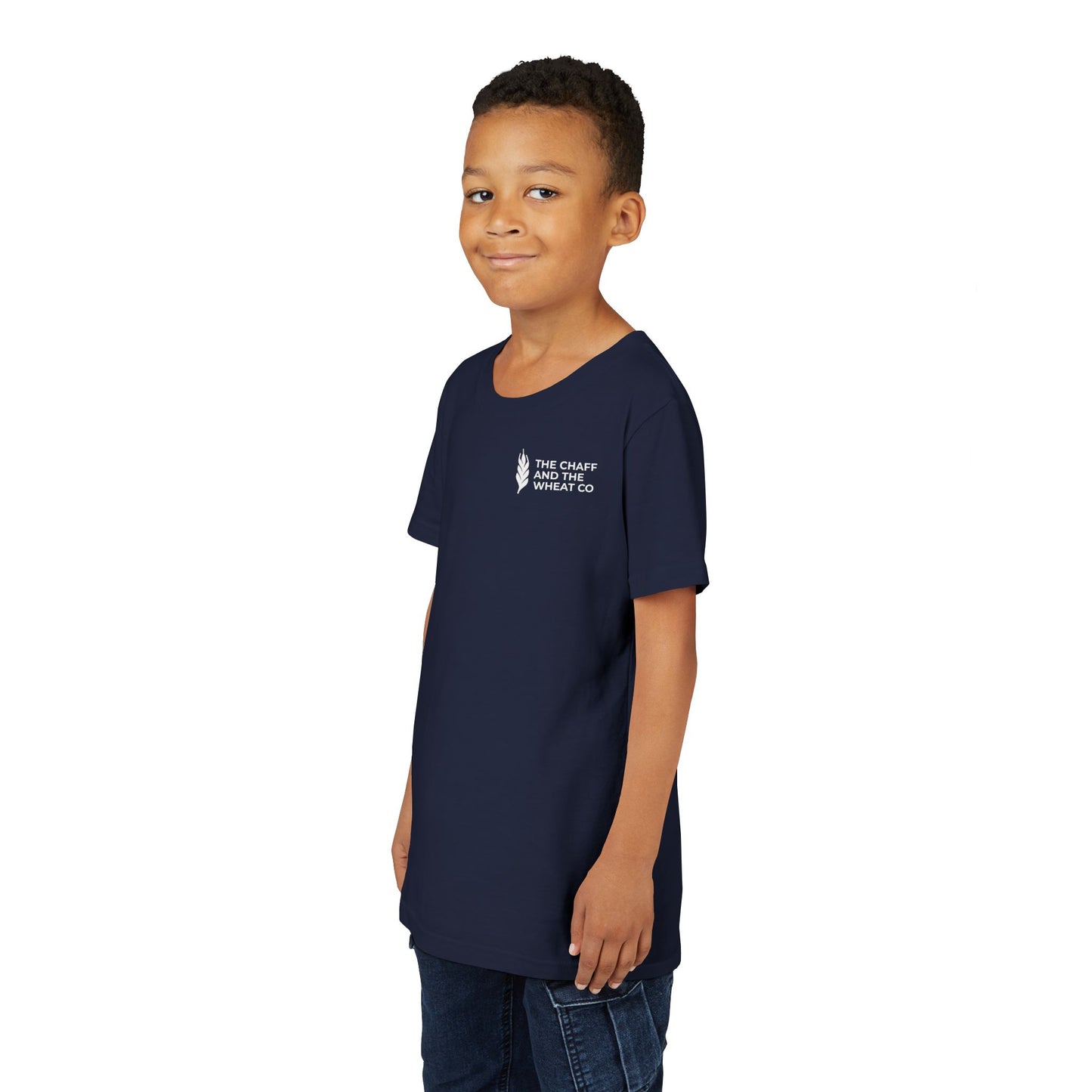 The Gospel - Youth Short Sleeve Tee - Back Text, Light-Lettered Edition - (22 Colors)