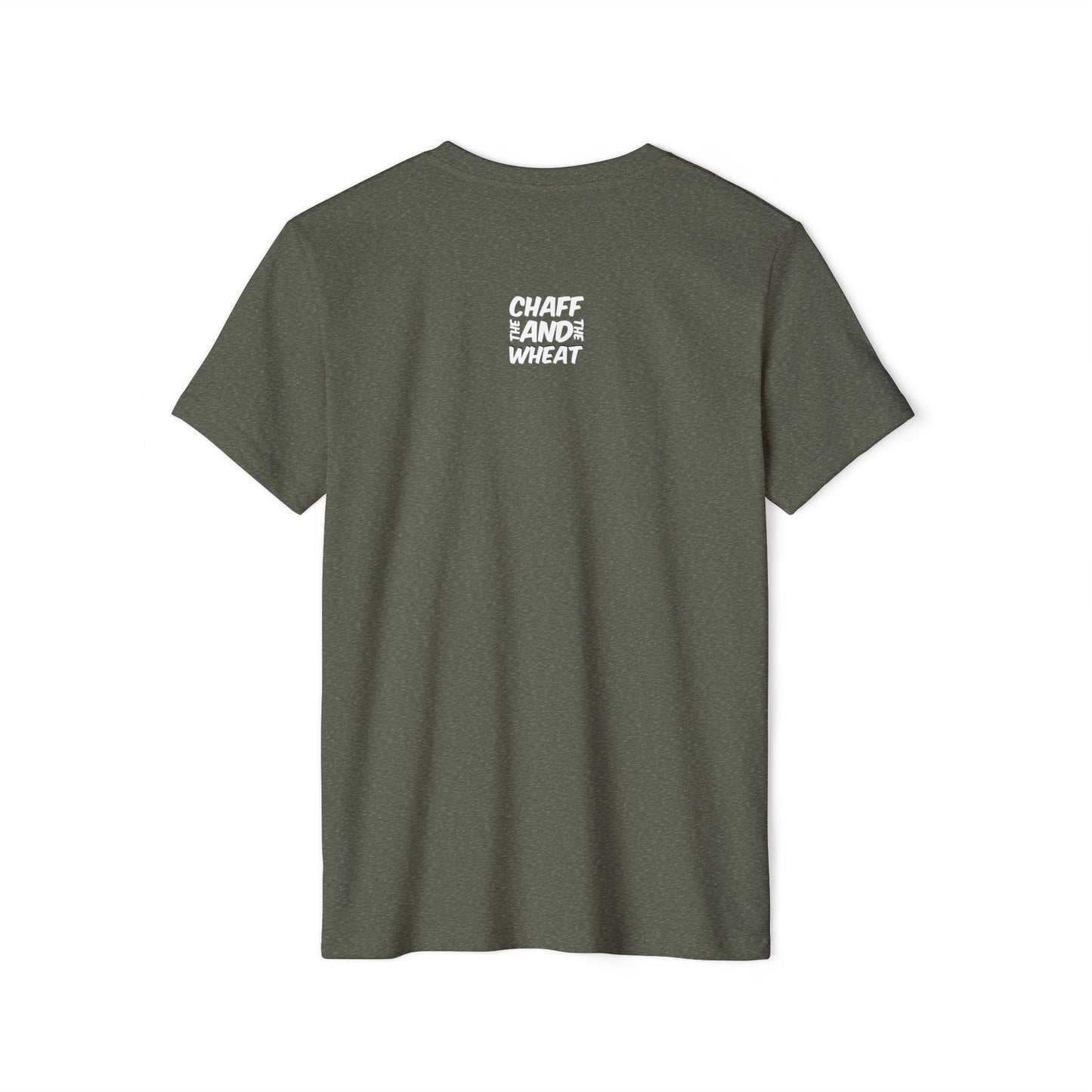 'I declare to you the gospel' - Front Text, Light-Lettered Edition - (5 Color Options) - Adult Unisex Recycled Organic T-Shirt