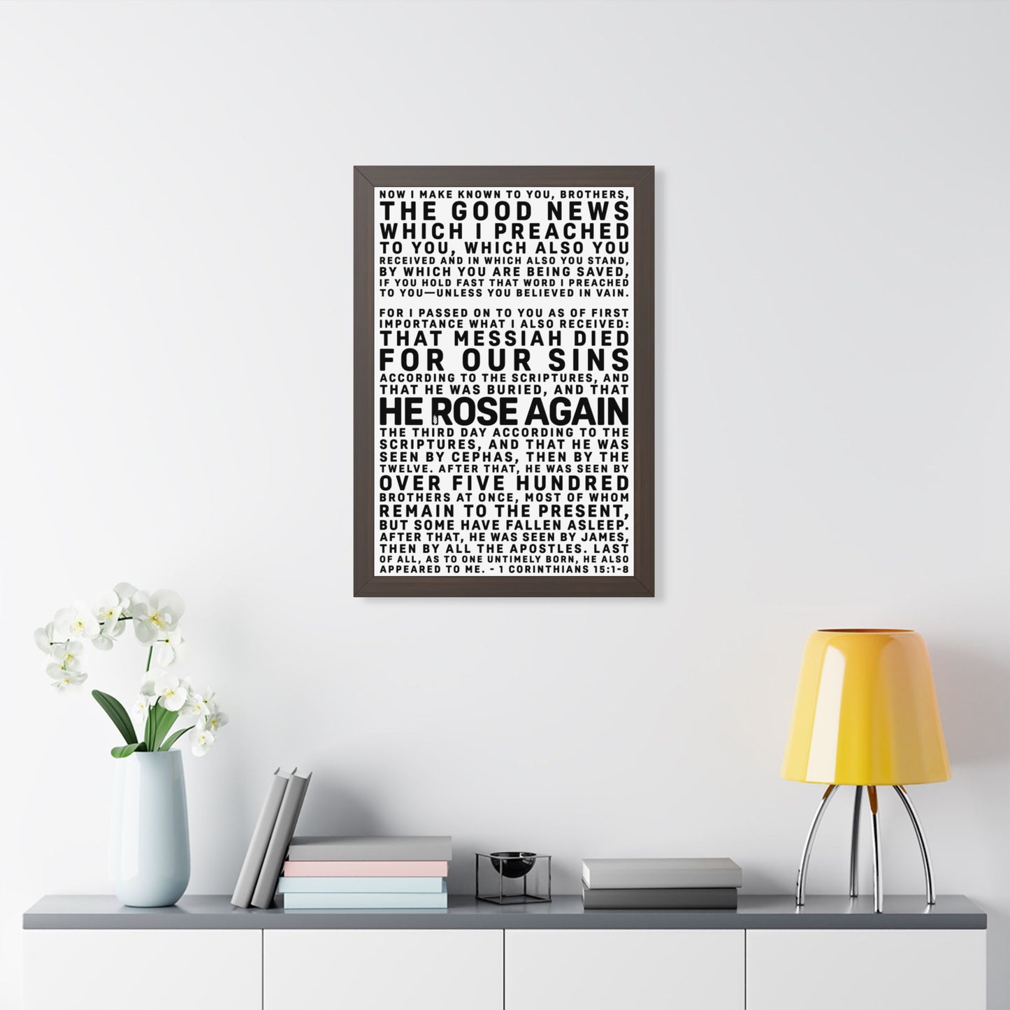 The Gospel - Framed Poster - (4 Sizes // 3 Frame Colors)