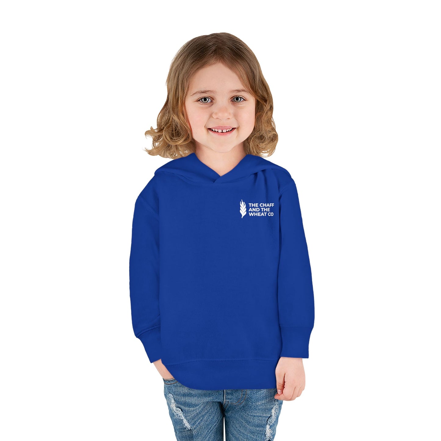 The Gospel - Toddler Pullover Hoodie - Back Text, Light Lettered Edition - (15 Colors)