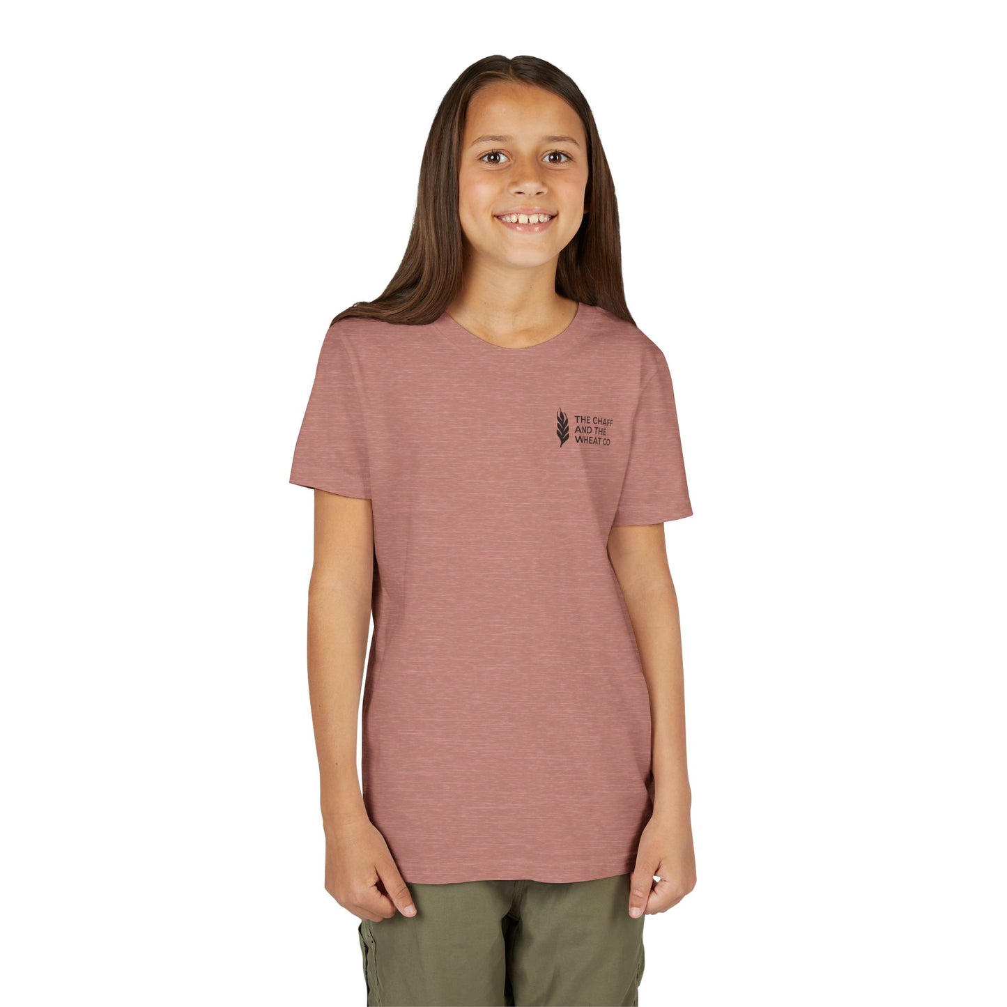 The Gospel - Youth Short Sleeve Tee - Back Text, Dark-Lettered Edition - (17 Colors)