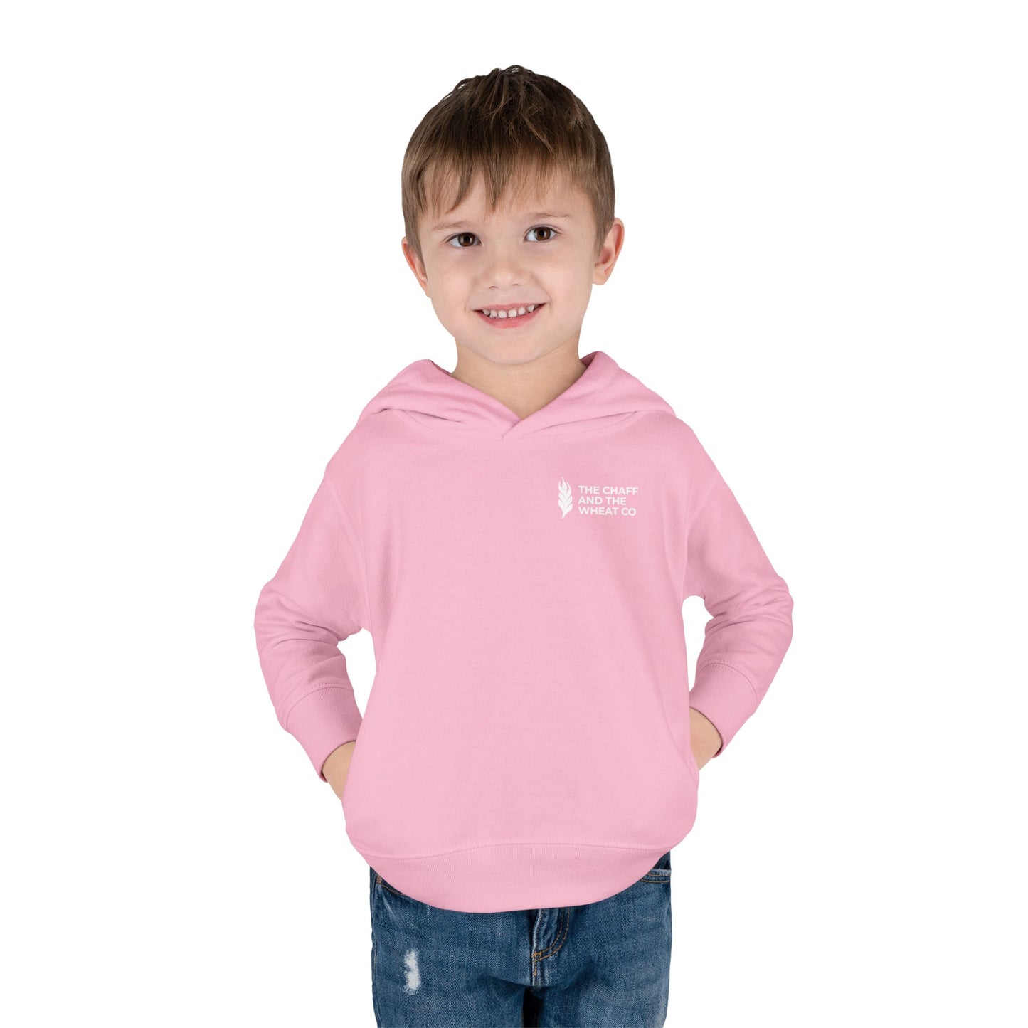 The Gospel - Toddler Pullover Hoodie - Back Text, Light Lettered Edition - (15 Colors)