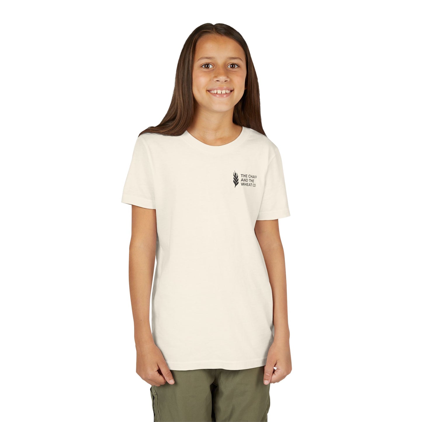 The Gospel - Youth Short Sleeve Tee - Back Text, Dark-Lettered Edition - (17 Colors)
