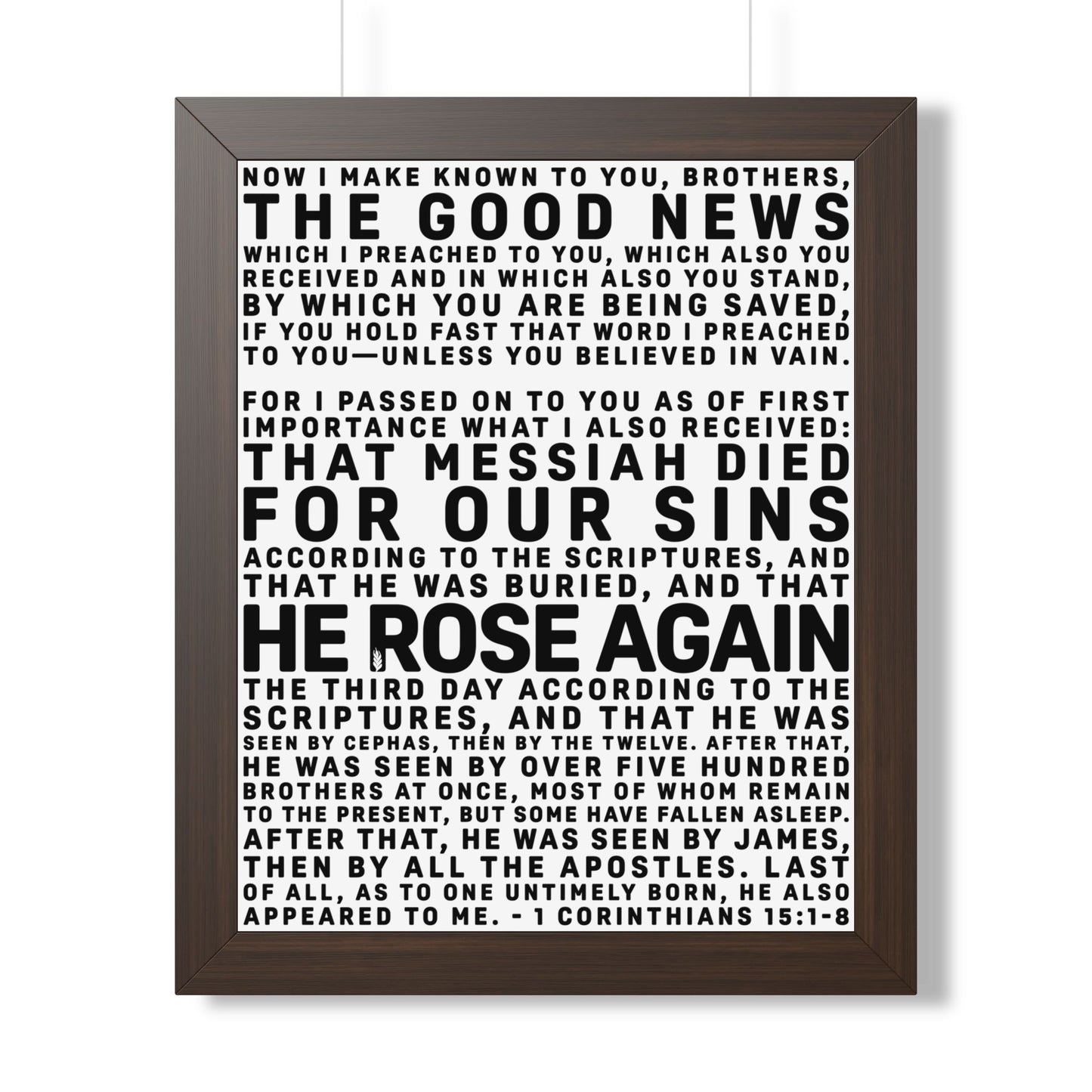 The Gospel - Framed Poster - (4 Sizes // 3 Frame Colors)