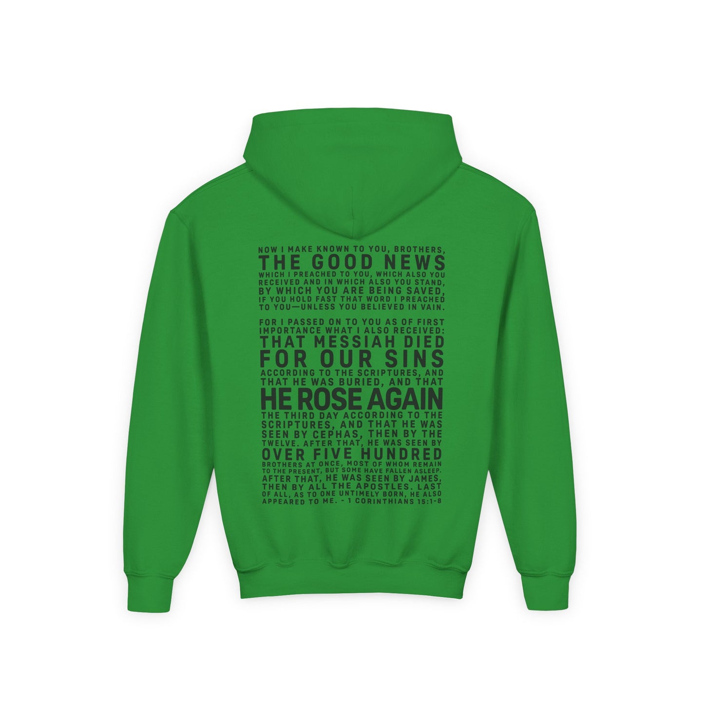 The Gospel - Youth Pullover Hoodie - Dark Lettered Edition - (12 Colors)
