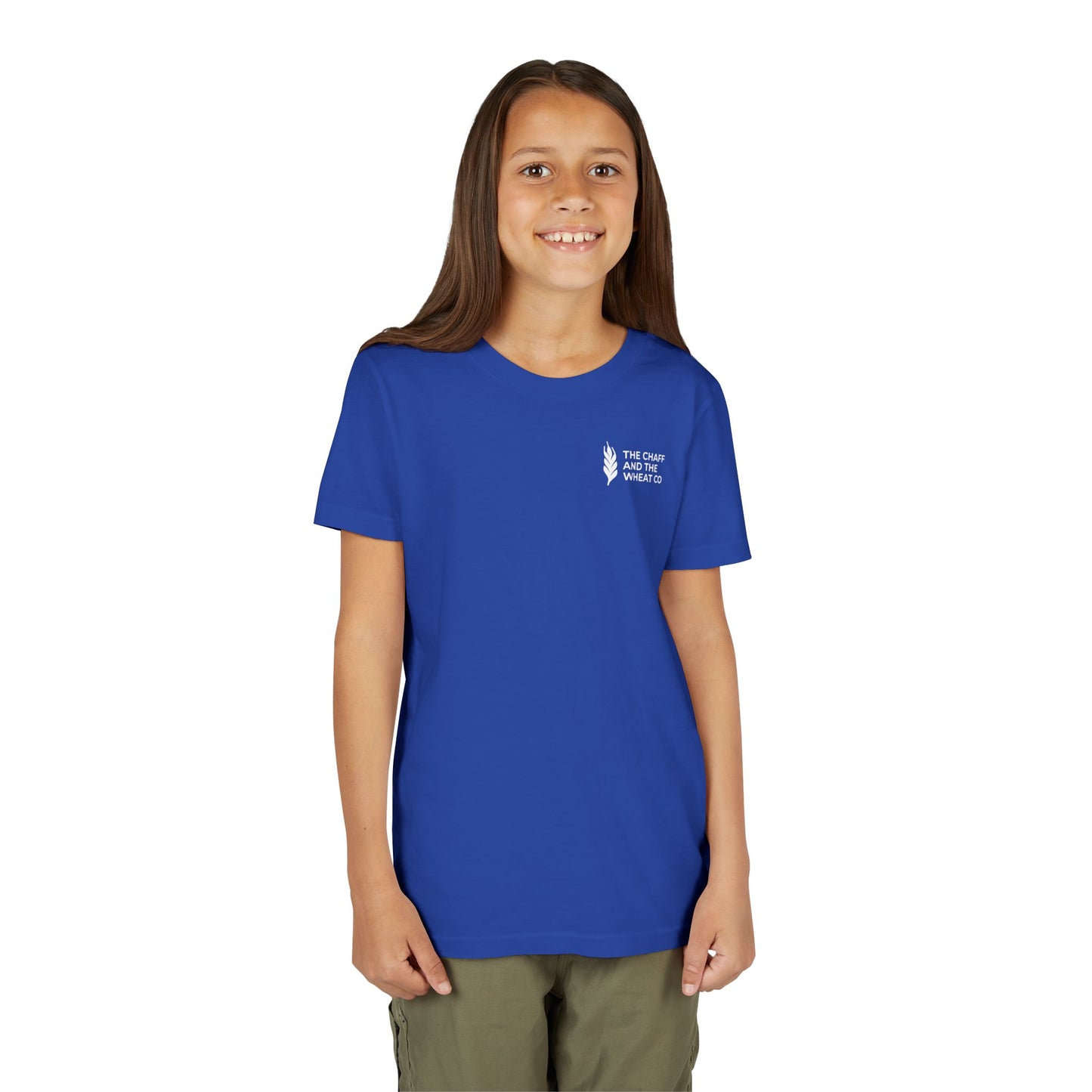 The Gospel - Youth Short Sleeve Tee - Back Text, Light-Lettered Edition - (22 Colors)