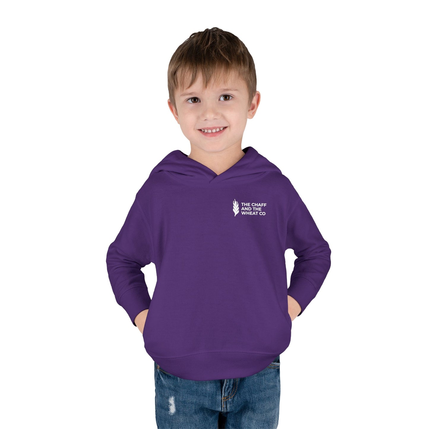 The Gospel - Toddler Pullover Hoodie - Back Text, Light Lettered Edition - (15 Colors)