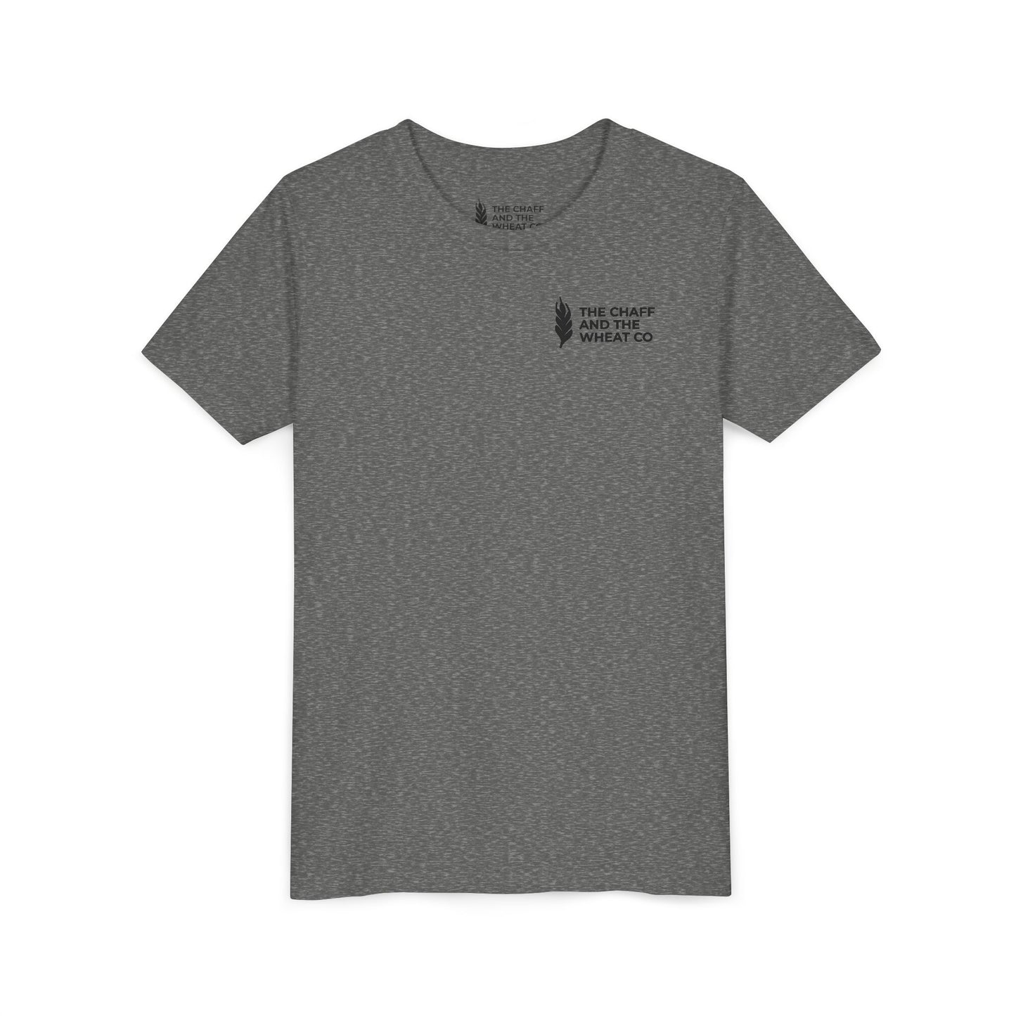 The Gospel - Youth Short Sleeve Tee - Back Text, Dark-Lettered Edition - (17 Colors)