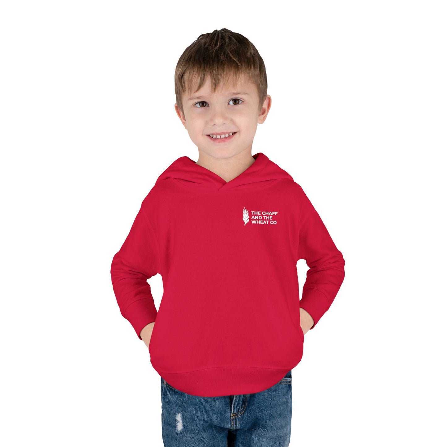 The Gospel - Toddler Pullover Hoodie - Back Text, Light Lettered Edition - (15 Colors)