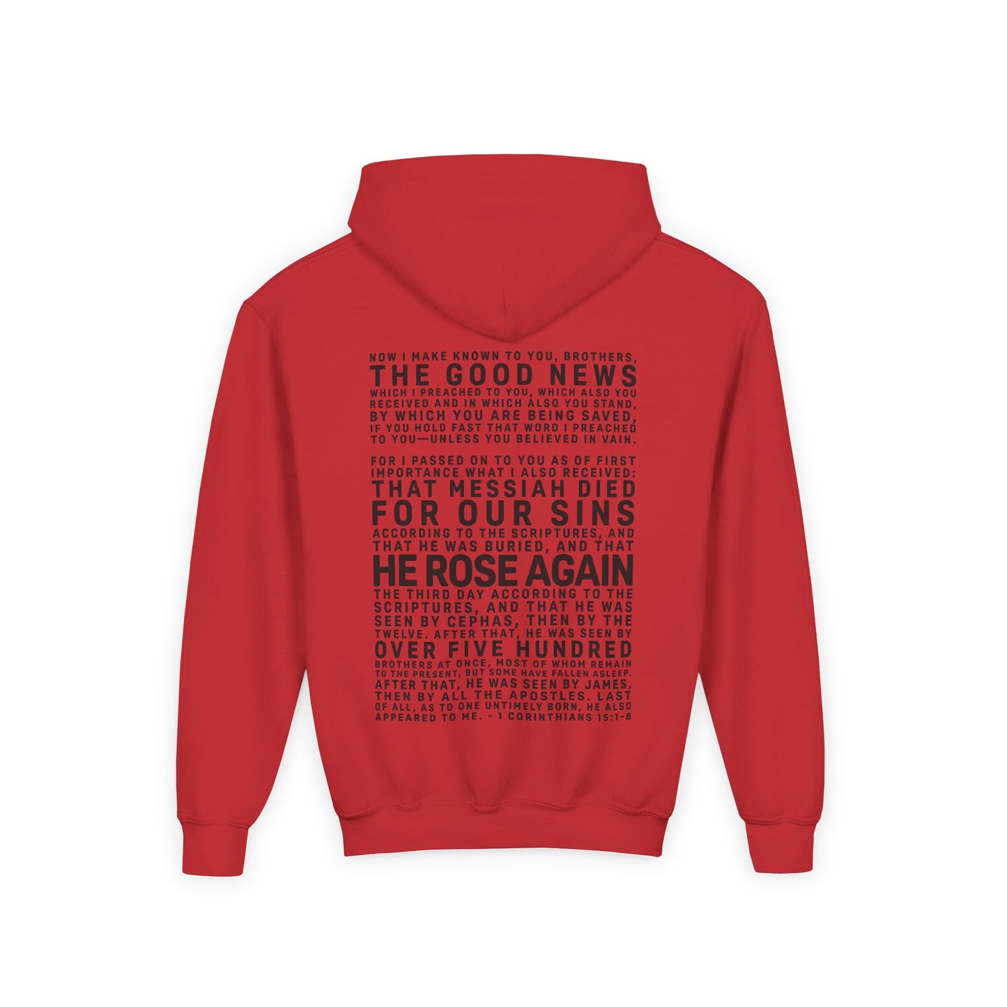 The Gospel - Youth Pullover Hoodie - Dark Lettered Edition - (12 Colors)