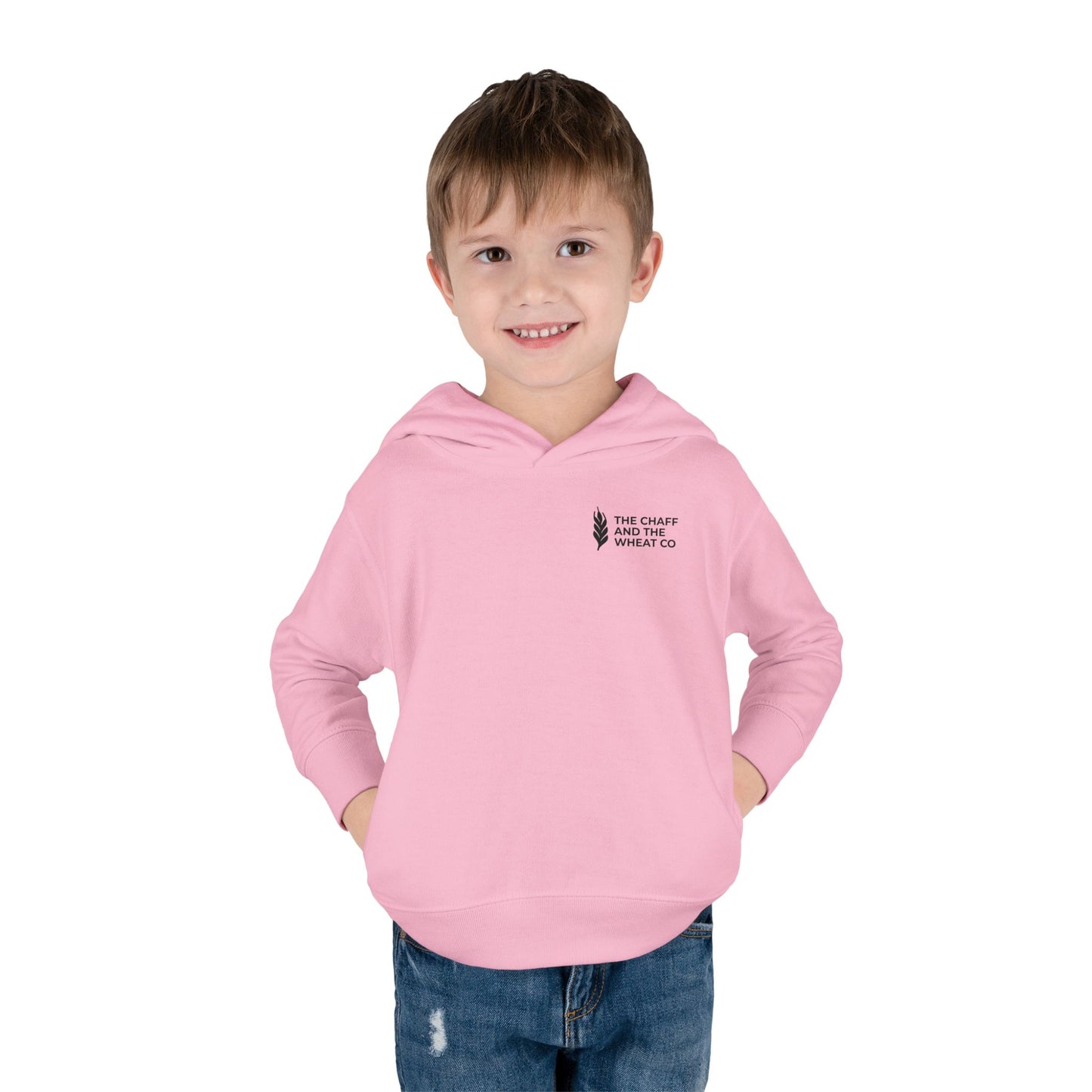 The Gospel - Toddler Pullover Hoodie - Back Text, Dark Lettered Edition - (13 Colors)