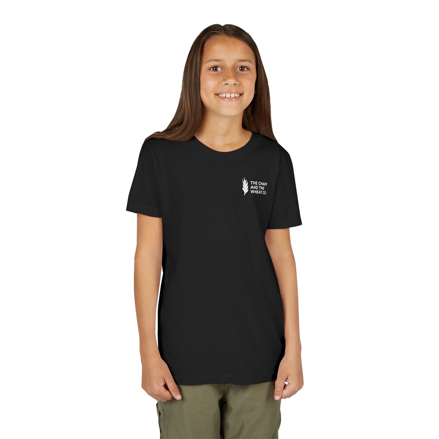 The Gospel - Youth Short Sleeve Tee - Back Text, Light-Lettered Edition - (22 Colors)