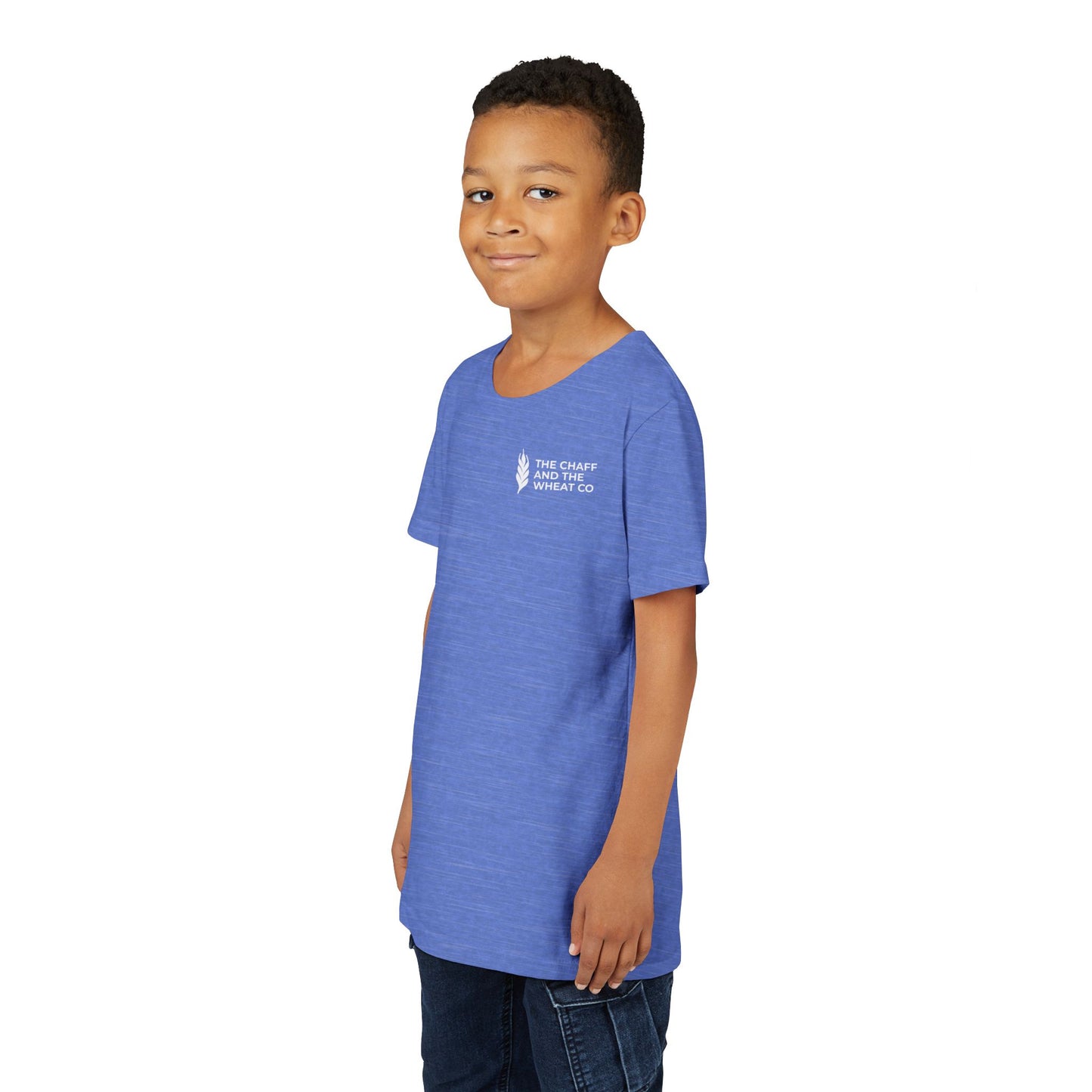 The Gospel - Youth Short Sleeve Tee - Back Text, Light-Lettered Edition - (22 Colors)