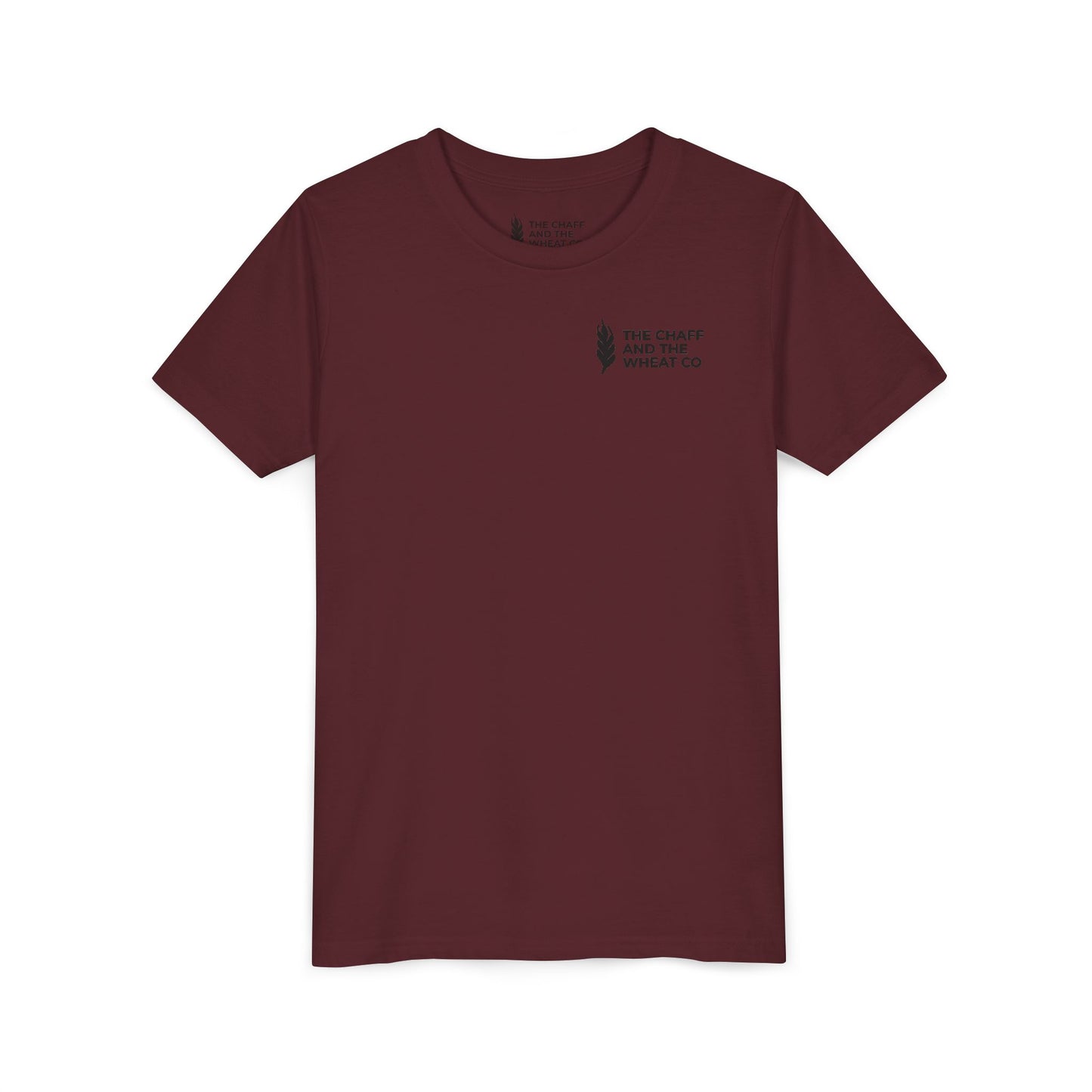 The Gospel - Youth Short Sleeve Tee - Back Text, Dark-Lettered Edition - (17 Colors)
