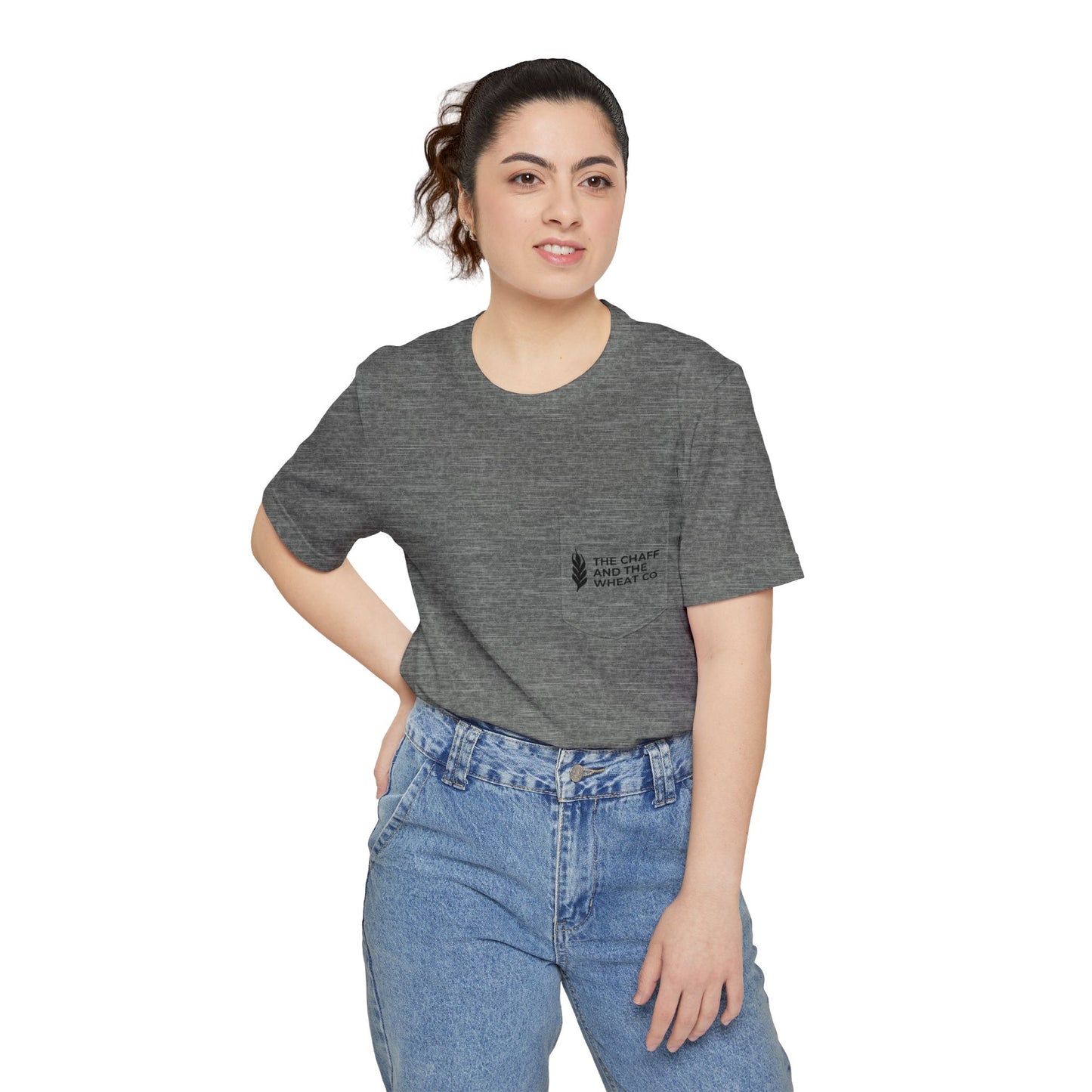 The Gospel - Adult Unisex Pocket Tee - Back Text, Dark-Lettered Edition - (4 Colors)