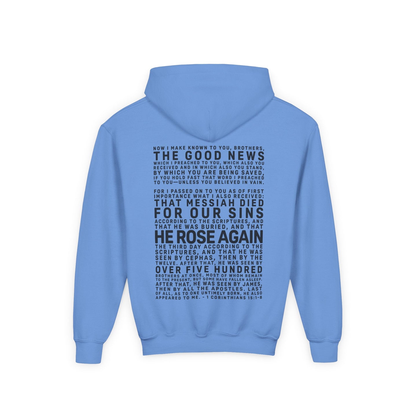 The Gospel - Youth Pullover Hoodie - Dark Lettered Edition - (12 Colors)