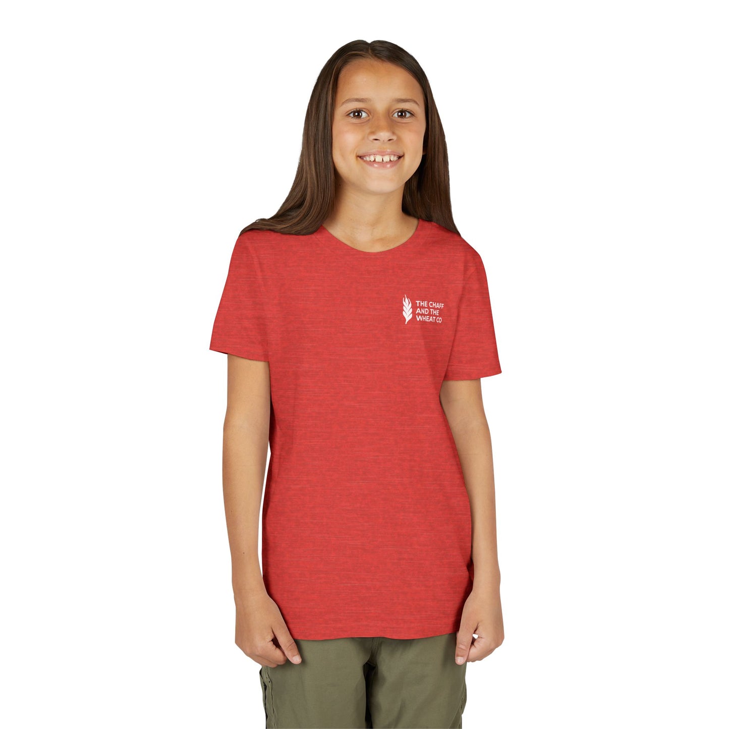 The Gospel - Youth Short Sleeve Tee - Back Text, Light-Lettered Edition - (22 Colors)