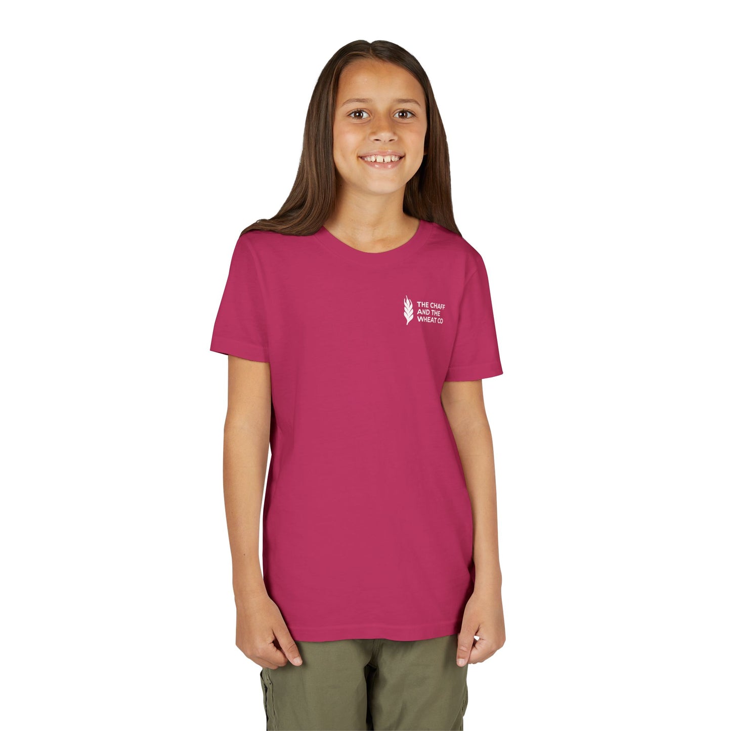 The Gospel - Youth Short Sleeve Tee - Back Text, Light-Lettered Edition - (22 Colors)