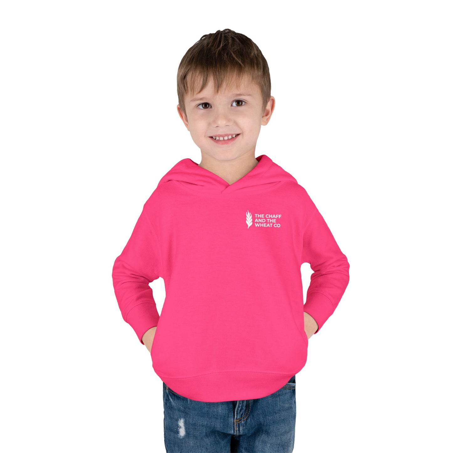 The Gospel - Toddler Pullover Hoodie - Back Text, Light Lettered Edition - (15 Colors)
