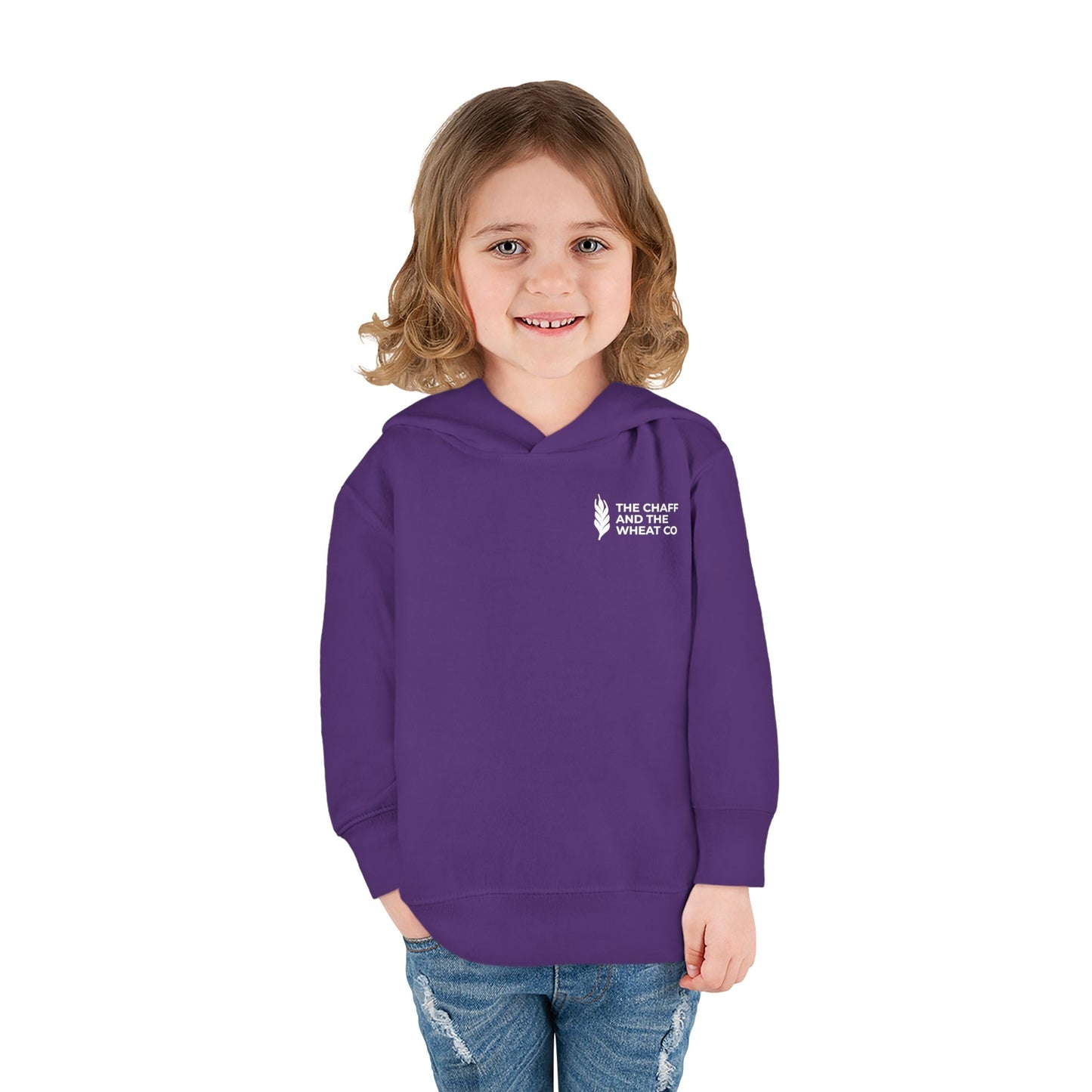 The Gospel - Toddler Pullover Hoodie - Back Text, Light Lettered Edition - (15 Colors)