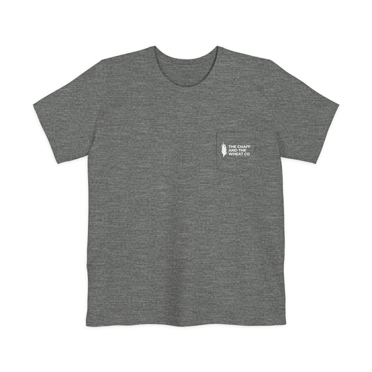 The Gospel - Adult Unisex Pocket Tee - Back Text, Light-Lettered Edition - (5 Colors)