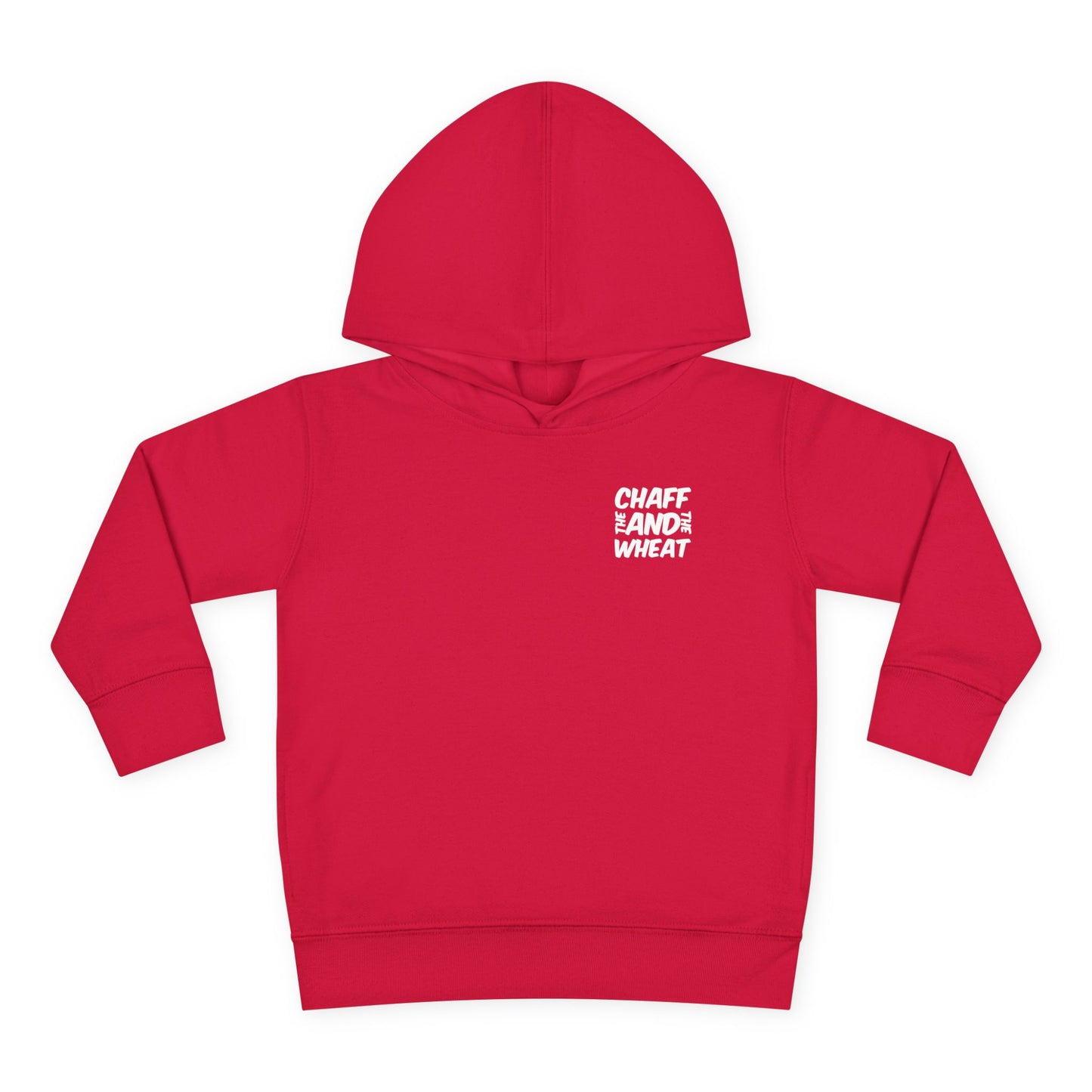 'I declare to you the gospel' - Back Text, Light Lettered Edition - (15 Color Options) - Toddler Pullover Fleece Hoodie