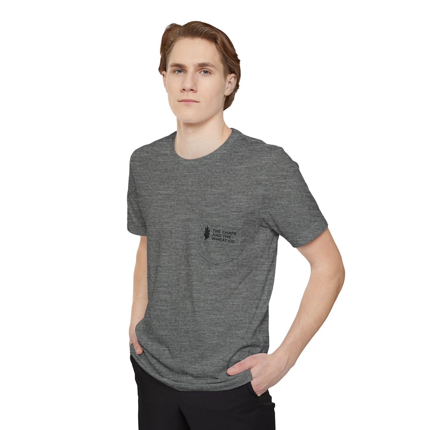 The Gospel - Adult Unisex Pocket Tee - Back Text, Dark-Lettered Edition - (4 Colors)