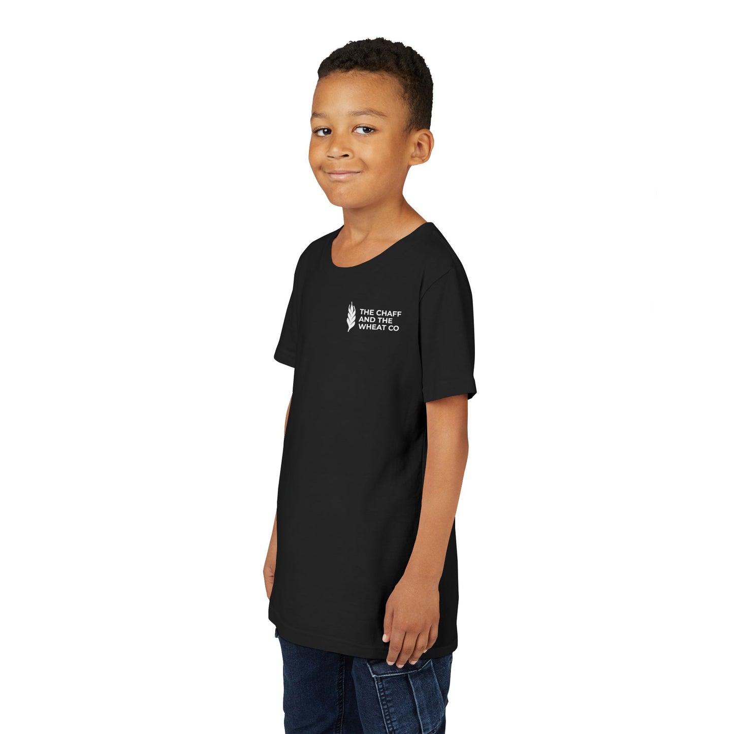 The Gospel - Youth Short Sleeve Tee - Back Text, Light-Lettered Edition - (22 Colors)
