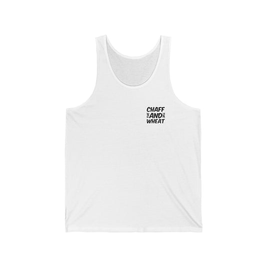 'I declare to you the gospel' - Back Text, Dark Lettered Edition - (4 Color Options) - Adult Unisex Jersey Tank