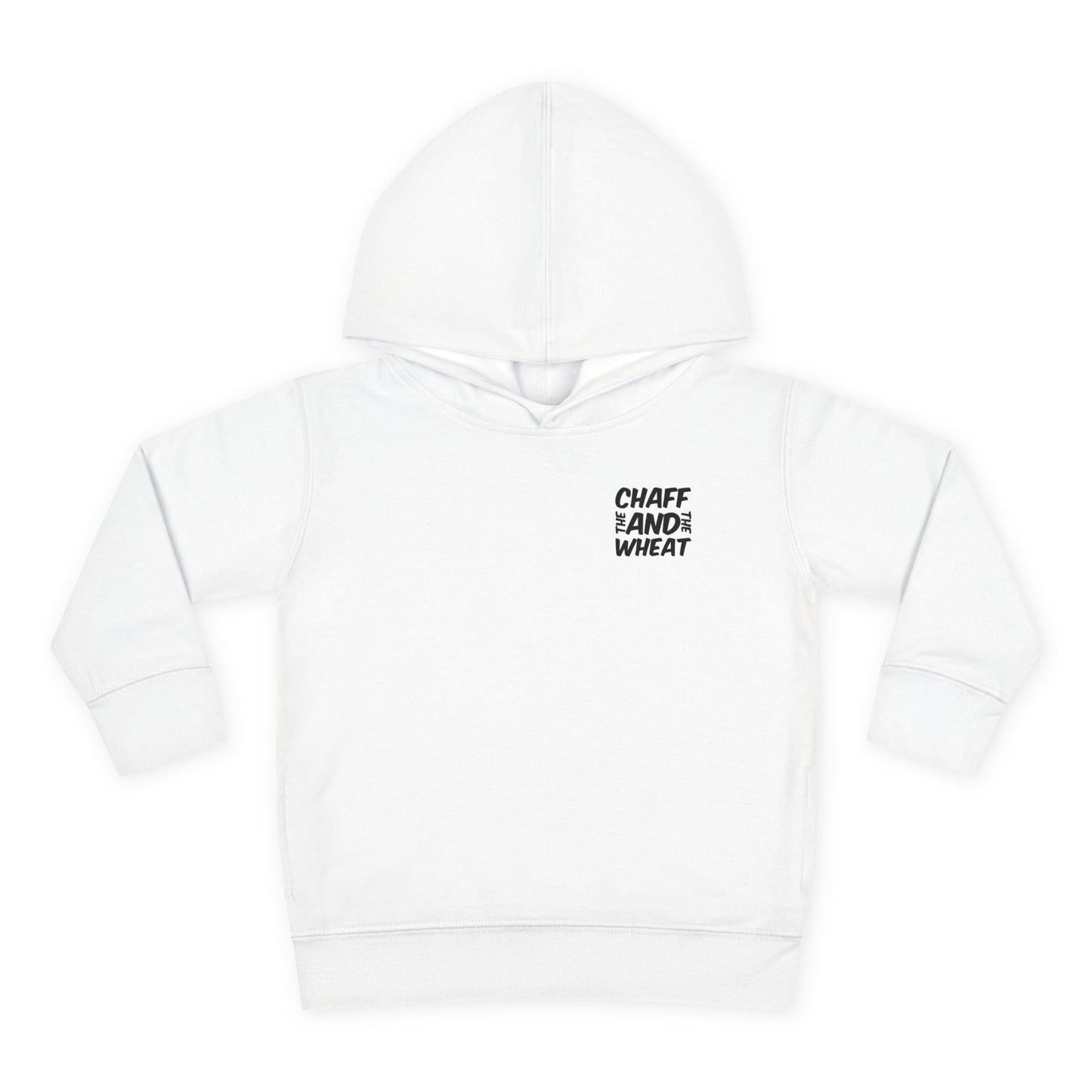 'I declare to you the gospel' - Back Text, Dark Lettered Edition - (7 Color Options) - Toddler Pullover Fleece Hoodie