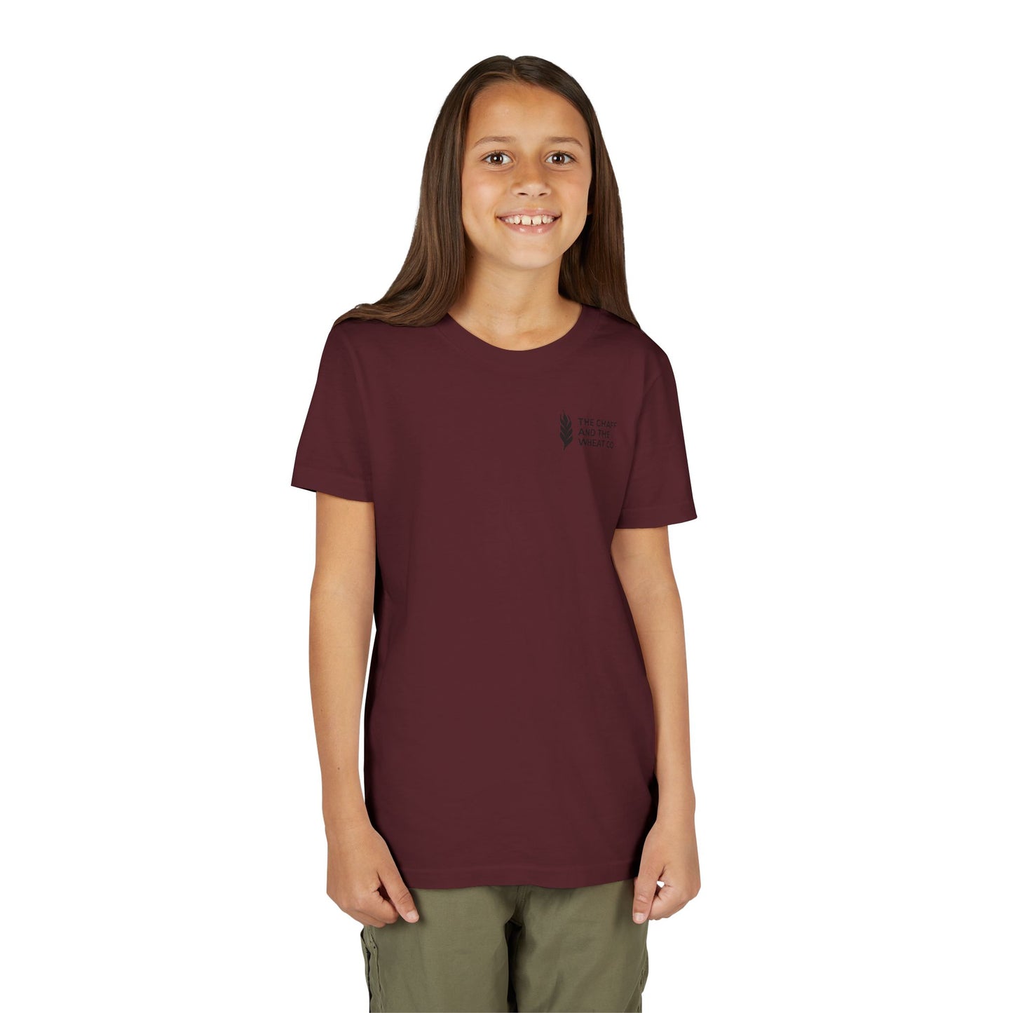 The Gospel - Youth Short Sleeve Tee - Back Text, Dark-Lettered Edition - (17 Colors)