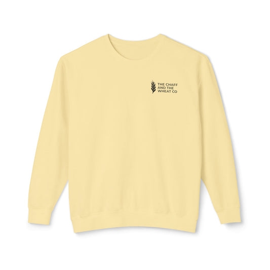 The Gospel - Adult Unisex Crewneck Sweatshirt - Back Text, Dark Lettered Edition - (12 Colors)