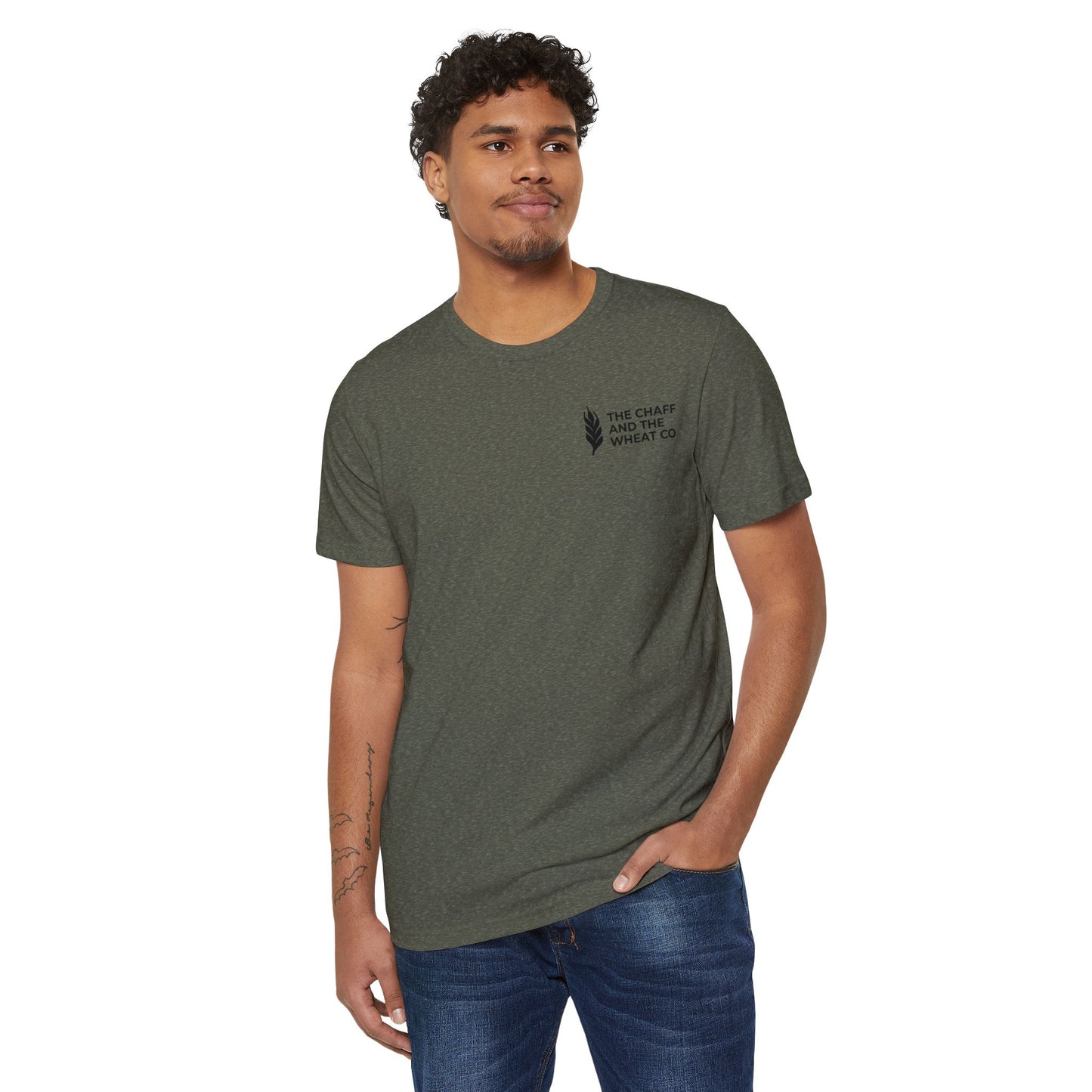 The Gospel - Adult Unisex Premium Organic Tee - Back Text, Dark-Lettered Edition - (7 Colors)