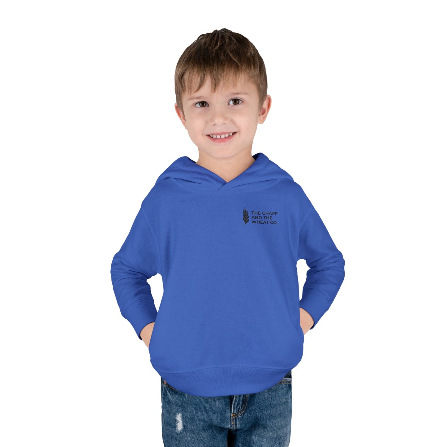 The Gospel - Toddler Pullover Hoodie - Back Text, Dark Lettered Edition - (13 Colors)