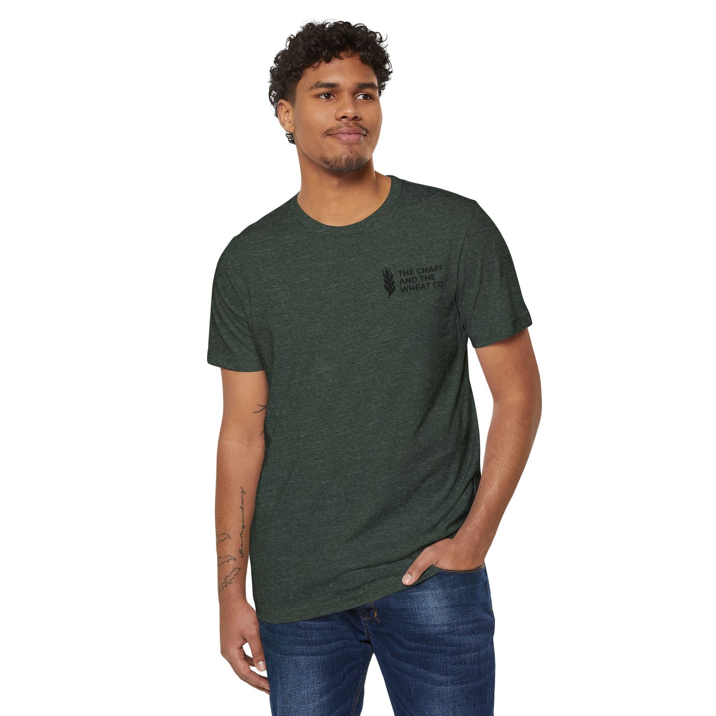 The Gospel - Adult Unisex Premium Organic Tee - Back Text, Dark-Lettered Edition - (7 Colors)