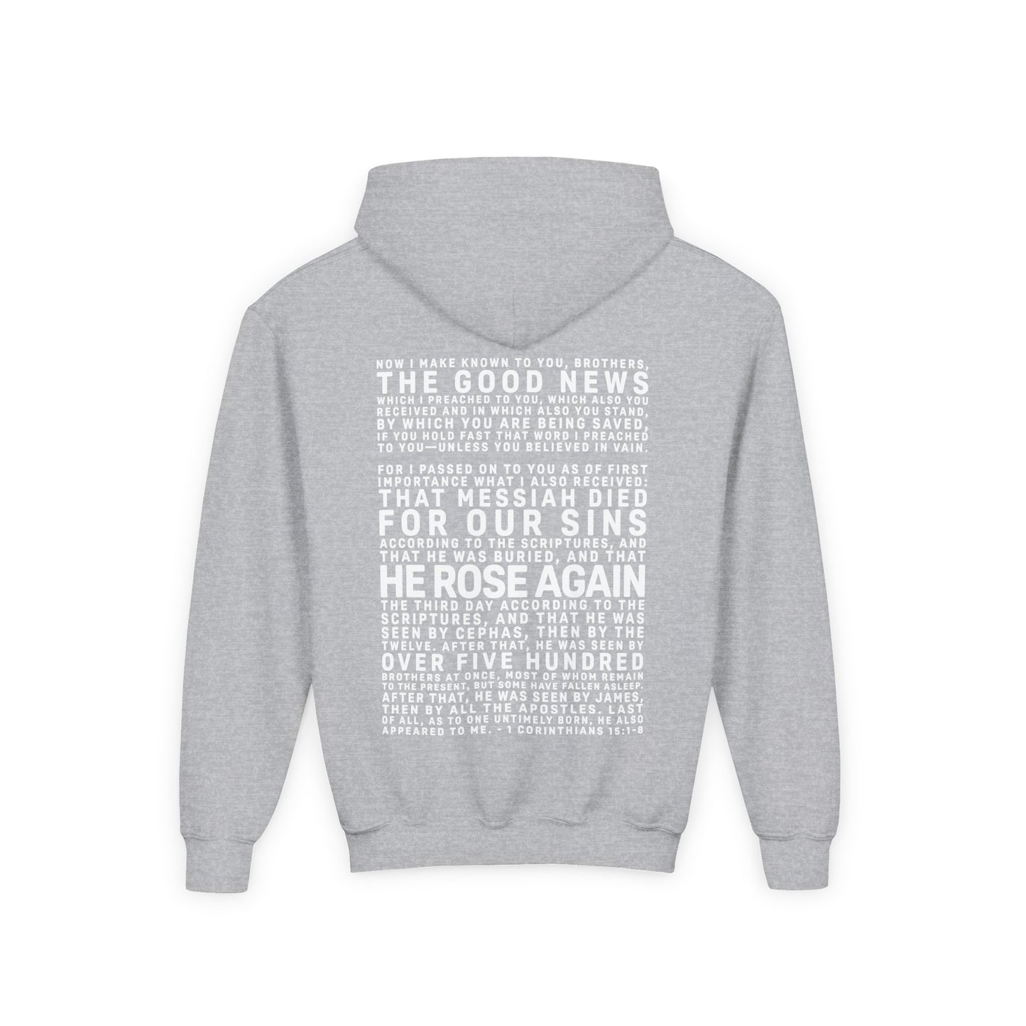 The Gospel - Youth Pullover Hoodie - Light Lettered Edition - (15 Colors)