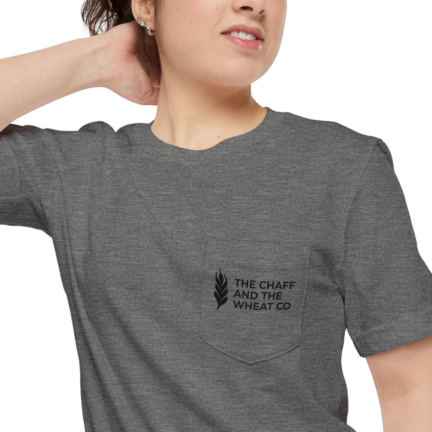 The Gospel - Adult Unisex Pocket Tee - Back Text, Dark-Lettered Edition - (4 Colors)